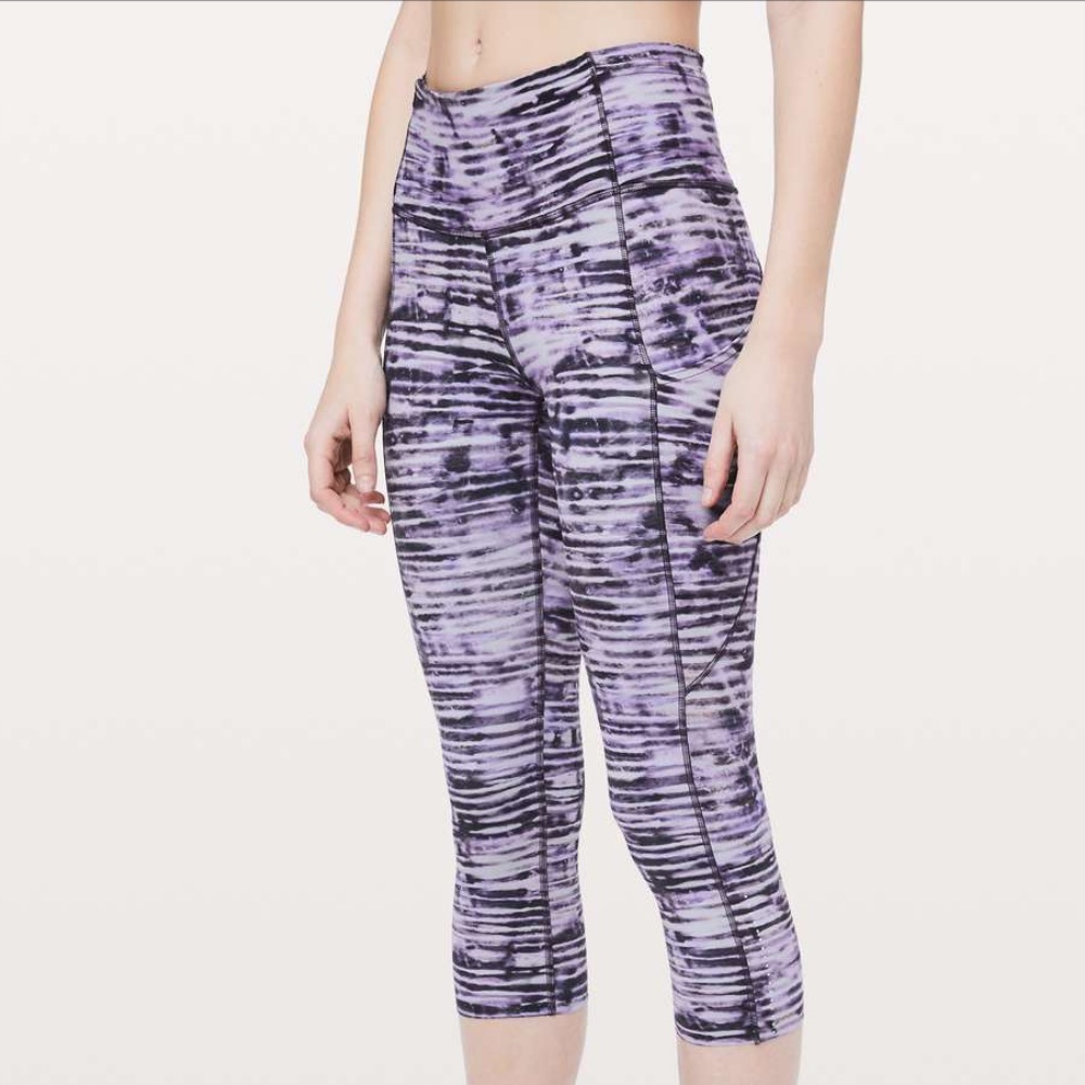 lululemon reflective fast and free crops